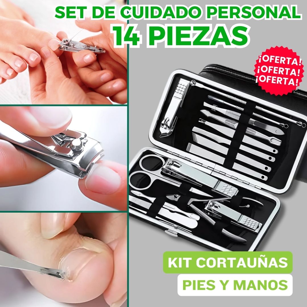 Set de cortauñas de 14 piezas